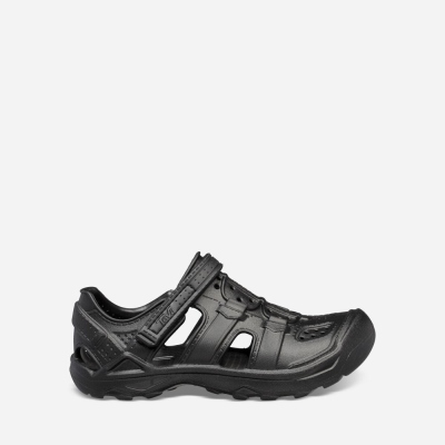 Teva Omnium Drift - Kids' Teva Hiking Shoes - Black | India (YLOR92710)